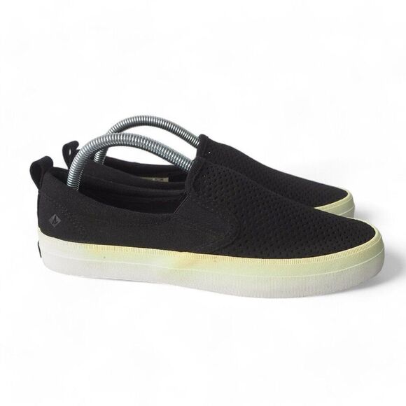 Sperry Top-Sider Crest Twin Gore Perf Sneakers Black / Yellow STS85344 Women's 9 - Picture 4 of 10